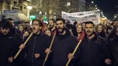 Atina'da gösteri