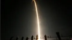 Timelapse of rocket launch