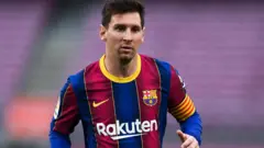 ليونيل ميسي لاعب برشلونة في كامب نو في مايو/ أيار 2021