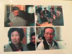 Várias cenas do reencontro de Carlos Arturo com a irmã mais velha e outros familiares