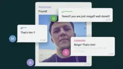 El momento en el que lo descubrieron en el grupo de chat de mujeres de Telegram