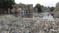 پاکستان کے سب سے بڑے شہر کراچی کے وسط سے لیاری ندی گذرتی ہے