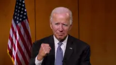 Joe Biden speaks at the Democratic National Convention, 18 August 2020