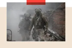 Una imagen donde se ven soldados ucranianos.