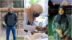 ባለፉት ዓመታት በ12ኛ ከፍል ብሔራዊ ፈተና በአገር አቀፍ ደረጃ ከፍተኛ ውጤት ያስመዘገቡት ብሩክ ባልካቸው፣ ሰዓዳ ጀማል እና ሃናን ናጂ [ከግራ ወደ ቀኝ] 