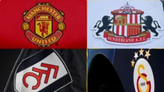 Logos of different clubs for Europe