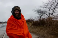 Um imigrante venezuelano em Nova York.