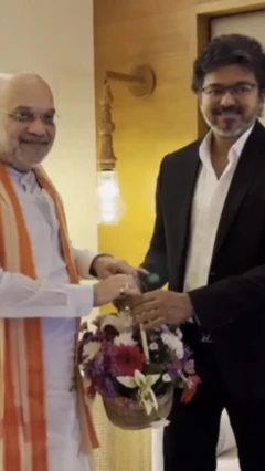 உள்துறை அமைச்சர் அமித் ஷாவை சந்தித்த முதலமைச்சர் விஜய்