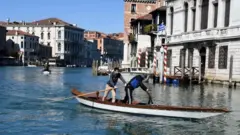 Grand Canal in Venice on March 8, 2020