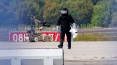 Дрон со взрывчаткой возле украинских «Русланов» в аэропорту Лейпцига: глава МВД Германии срочно прервал отпуск; следствие ведет отдел по борьбе с терроризмом