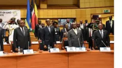 Uhuru Kenyatta, Paul kagame, Yoweri Museveni na John Pombe Magufuli