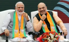 ਨਰਿੰਦਰ ਮੋਦੀ ਅਤੇ ਅਮਿਤ ਸ਼ਾਹ ਦੀ ਤਸਵੀਰ 