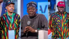 Labour union leaders and Bola Tinubu