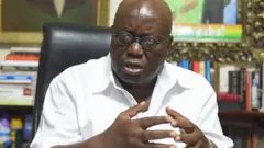 Nana Akufo-Addo in his office.