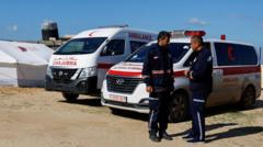 طواقم طبية وإسعاف في خان يونس