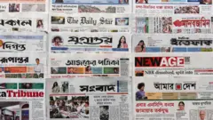 চৌদ্দই মে ঢাকা থেকে প্রকাশিক কয়েকটি পত্রিকা।