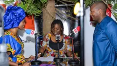 Maguette Mbow, fondateur de l’Afrique c’est chic World et son associée Bea Blondin lors du « Talk and Taste »