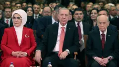 Erdoğan, Bahçeli ve Emine Erdoğan