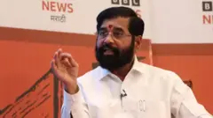 મહારાષ્ટ્રના નાયબ મુખ્ય મંત્રી એકનાથ શિંદેએ બીબીસી મરાઠી આયોજિત કાર્યક્રમમાં કુણાલ કામરા મામલે પોતાની પ્રતિક્રિયા આપી