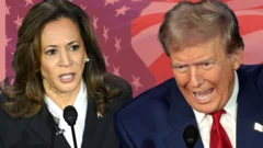 ડોનાલ્ડ ટ્રમ્પ અને કમલા હૅરિસ વચ્ચે પહેલી ડિબેટ