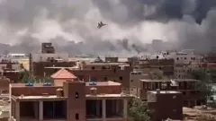 لقطة من سماء الخرطوم يوم السبت