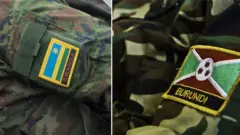 Nembo za bendera kwenye mavazi ya kijeshi