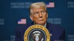 El presidente de EE.UU., Donald Trump, el 15 de julio de 2025.
