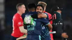 Pakistan celebrate victory over England