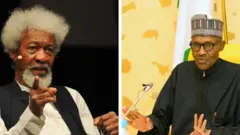 Wole Soyinka ati Muhammadu Buhari