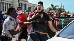 A man is arrested in Cuba