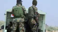 Members of Nigeria's security forces in Borno state - April 2013