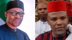 Muhammadu Buhari na Nnamdi Kanu