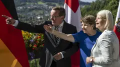 Министры обороны Германии, Швейцарии и Австрии