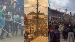 Foto of di clashes for Alaba international market
