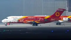 Chiếc C909 đầu tiên đã đáp xuống sân bay Nội Bài vào 10:44 hôm 23/1/2025, sau gần hai tiếng khởi hành từ sân bay Thành Đô, Trung Quốc, dù giới chức Việt Nam chưa phê duyệt hợp đồng thuê