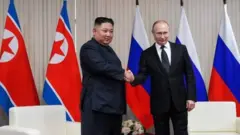 Россия Президенти Путин ва Шимолий Корея раҳбари Ким Чен Ин