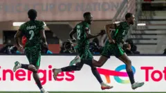 Ajayi celebrate Nigeria opening goal