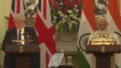 Boris Jhonson & Narendra Modi