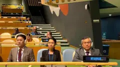 အထွေထွေညီလာခံတက်ရောက်နေတဲ့ သံအမတ်ကြီးဦး‌ကျော်မိုးထွန်း