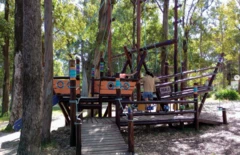 Barco de Pablo no balneário Los Titanes.