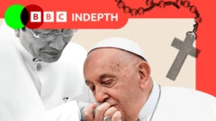 Pope Francis kissing the hand of Imam Nasaruddin Umar 