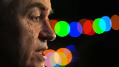 Geert Wilders, politisi sayap kanan Belanda dan pemimpin Partai untuk Kebebasan (PVV).