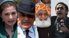 મરિયમ નવાઝ શાહબાઝ નવાઝ મૌલાના ફઝલુર રહેમાન અને બિલાવલ ભુટ્ટો ઝરદારી