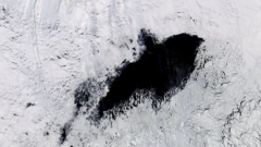 ปรากฏการณ์โพลีเนีย (Polynya) นอกชายฝั่งทวีปแอนตาร์กติกา เมื่อปี 2017