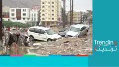 دمار واسع جراء إعصار شاهين شرقي اليمن
