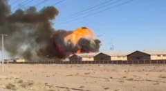 انفجار سوله جاده شاهین‌شهر - کاشان در پنجمین روز جنگ اسرائیل و ایران