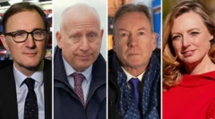 BBC三名男記者與一名女記者的照片