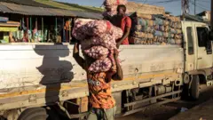 Truckload of vegetable