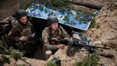 Abasirikare ba Ukraine hafi ya  Lyman 
