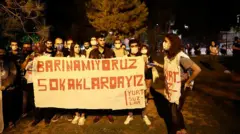 Öğrenci barınma eylemi 